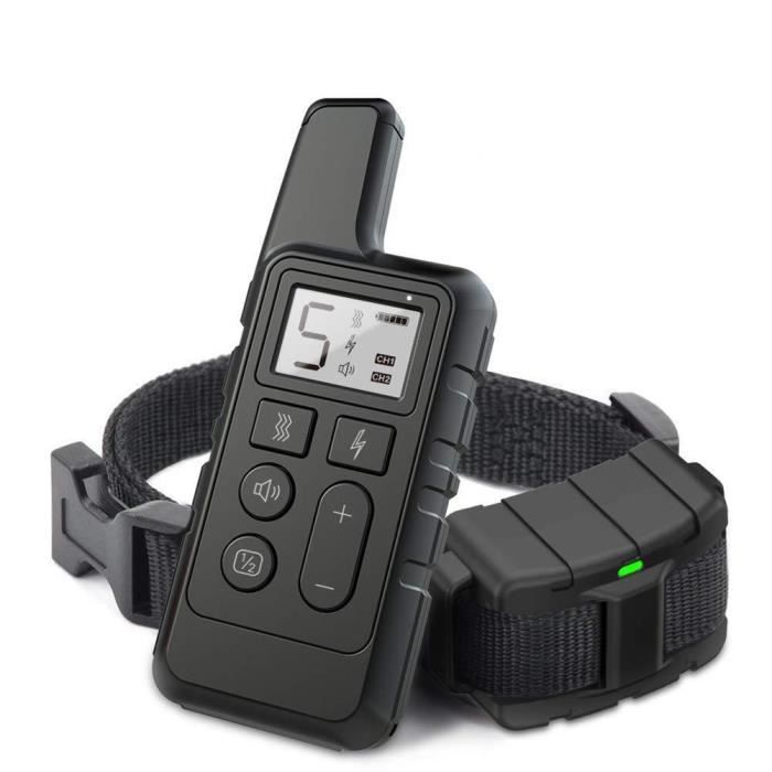 Meilleurs prix pour Collier Anti-aboiement Chien,Collier De Dressage Rechargeable Collier anti-aboiement électronique Pour Petit Moyen Grand Chien -Noir