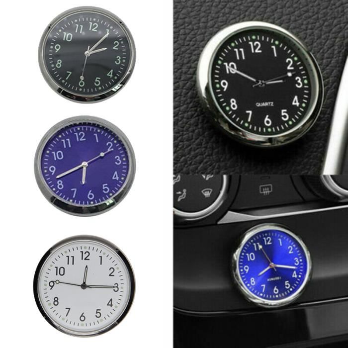 Horloge de tableau de bord, horloge de voiture, mini horloge de tableau de  bord, mini horloge