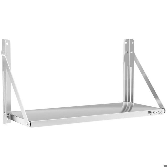 etagere murale pliable rabattable metal inox cuisine 1 tablette 80x30cm 40kg cdiscount maison