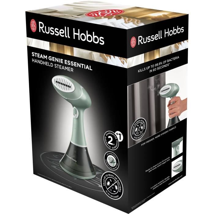 Défroisseur vertical Steam Genie Essential Russell Hobbs 25592 56 Antibactérien Débit puissant Semelle acier inox résistante
