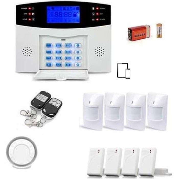Alarme Maison Sans Fil Avec Sirene Exterieure Gsm Cdiscount