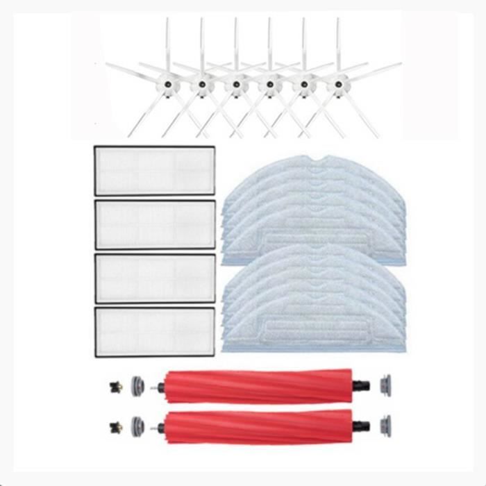 Brosse Principale, Brosse Latérale, Brosse à Rouleau, Chiffon