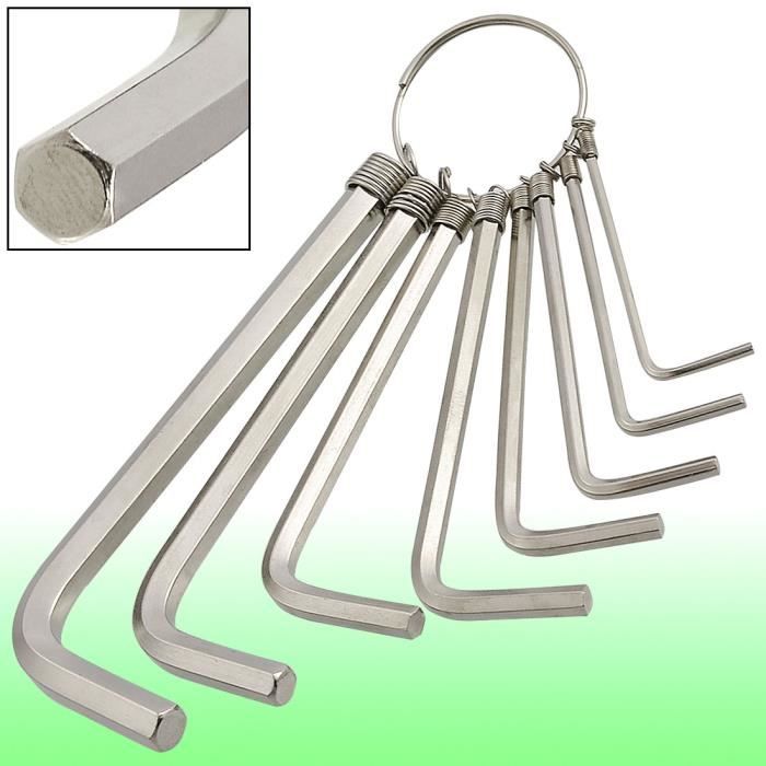 Vélo l type 15mm double tête hexagonale hex douille clé à ton argent