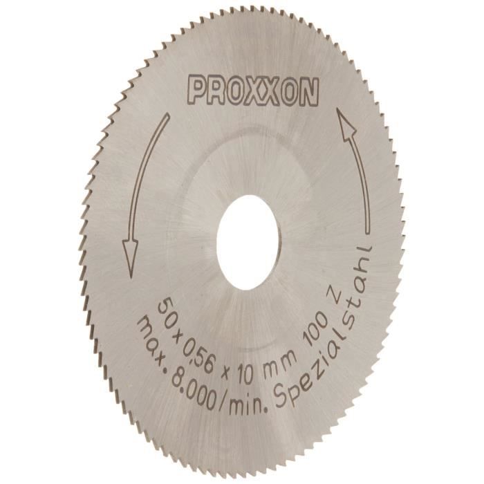Proxxon 28011 - Lame De Scie Circulaire En Métal Renforcé - Ø50 Mm, Alésage 10 Mm, Épaisseur 0,5 Mm - 8
