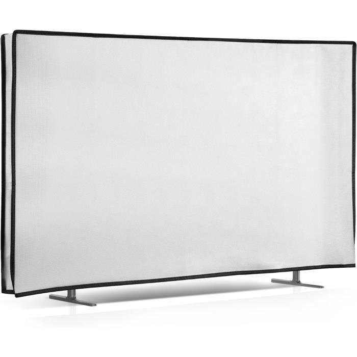Kwmobile Housse écran TV Compatible Avec 32" TV - Protection D'écran Télévision - Gris-Noir