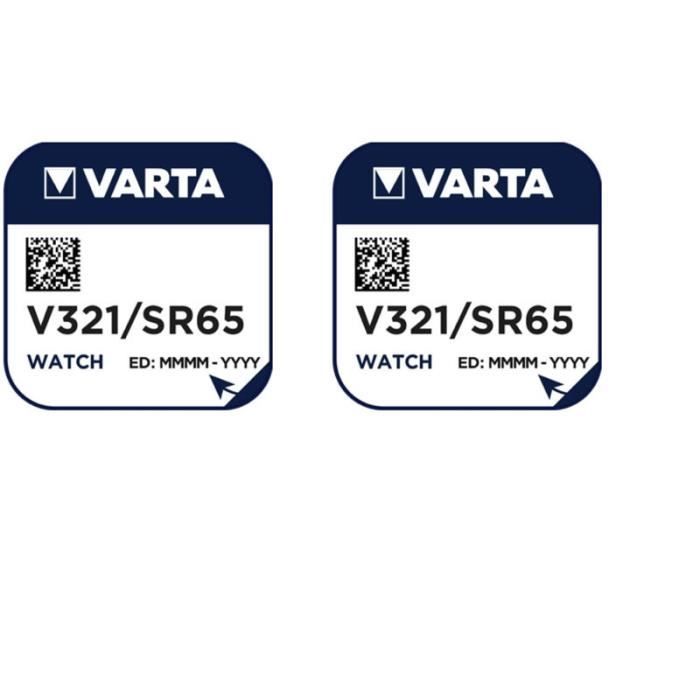 Varta 2 Piles oxyde argent V321 SR65 SR616SW 321 1 55V Cdiscount