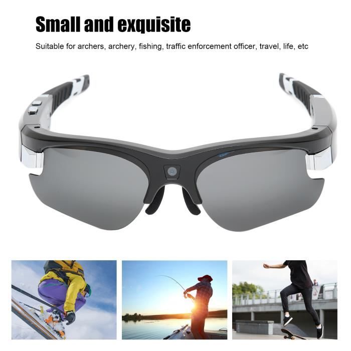 Lunettes Caméra HD 1080P - Enregistrement Vidéo Sportif, 16 MP, Angle 180°, Neuves