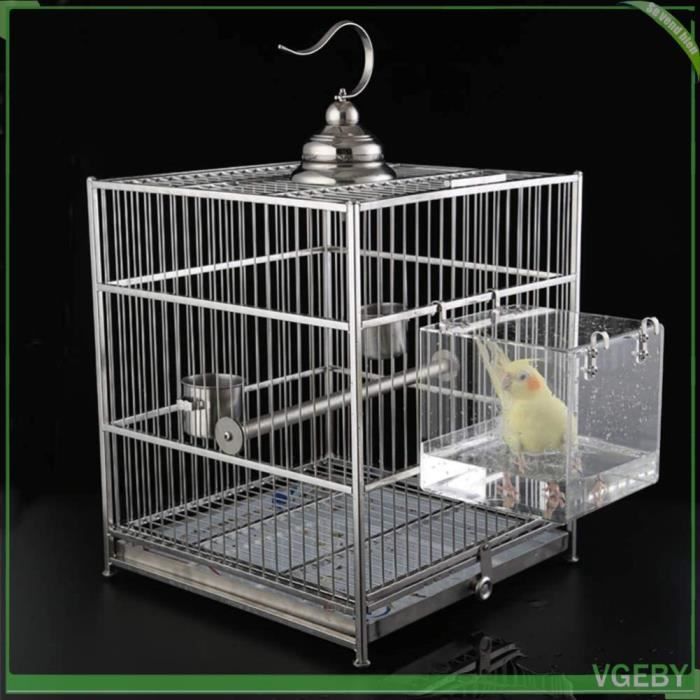 Meilleurs prix pour Bain Oiseaux en Acrylique avec Crochets, Accessoire pour Cage, Hygiène Essentielle