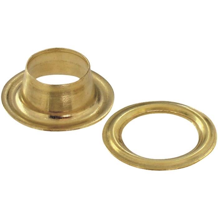 Oeillet bâche - laiton - D: 12 mm