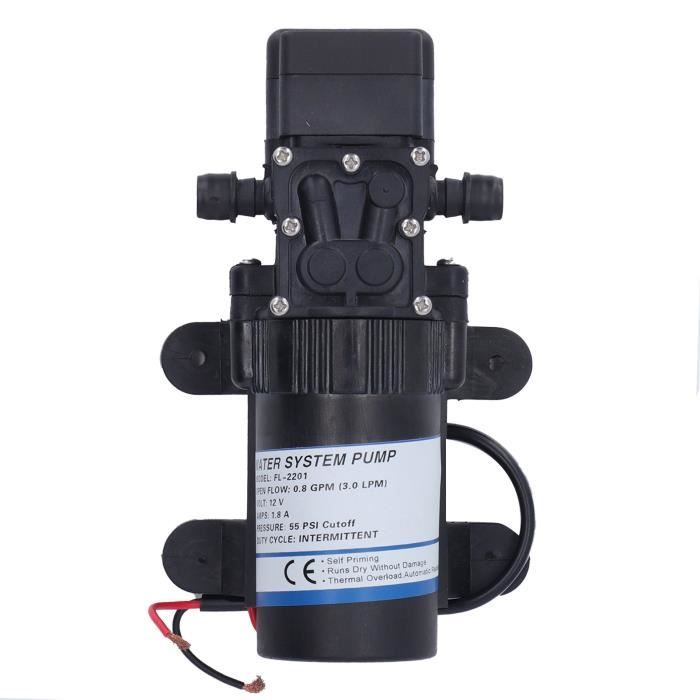 Pompe à Eau VerRich 24V 70W - Membrane Auto-amorçante, 6L/min, Pour Camping-car, Jardin