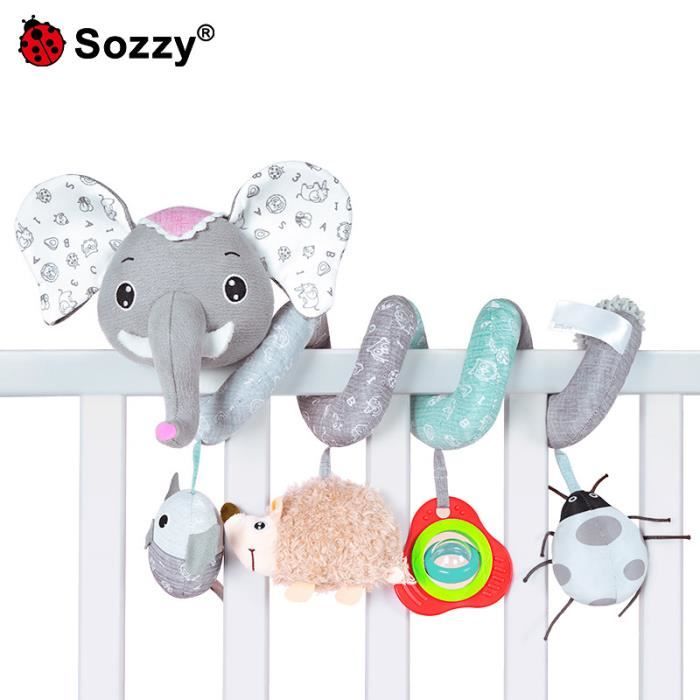 Jouets Eveil pour Poussettes,Peluche Spirale D'activité Bébé avec Jouets Eveil pour Poussettes,Peluche Spirale D'activité Bébé avec