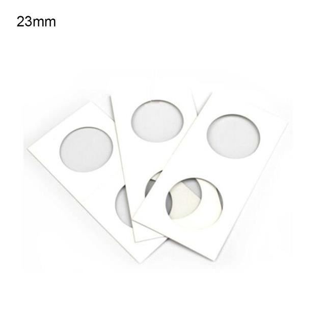 Boîte en carton pour collection de pièces de monnaie, 12 pièces de monnaie en carton (20,5 mm