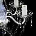 Transparent Lustre Cristal-Lustre 5 ampoules-Pour la maison-40X40cm-1
