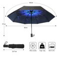 Parapluie Pliant ,Coupe-Vent,Ouverture/Fermeture Manuel ,8 Sections-Portée -110 cm-1