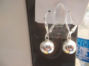 Boucles D'Oreilles Clous Argent 925 KBC - Boules De 4mm - Neuf Avec Étiquettes