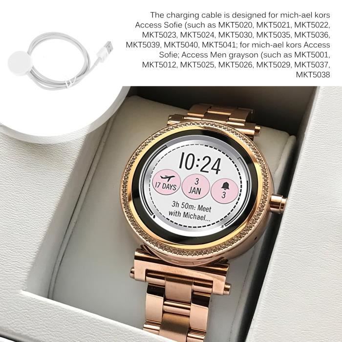 Cable de charge de montre portable adapte au chargeur de montre Michael Kors Access 1m Cdiscount Bricolage