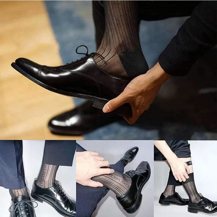 Chaussettes homme DAMILY Tube moyen section mince Grande taille Nylon Tendance commerce Cdiscount