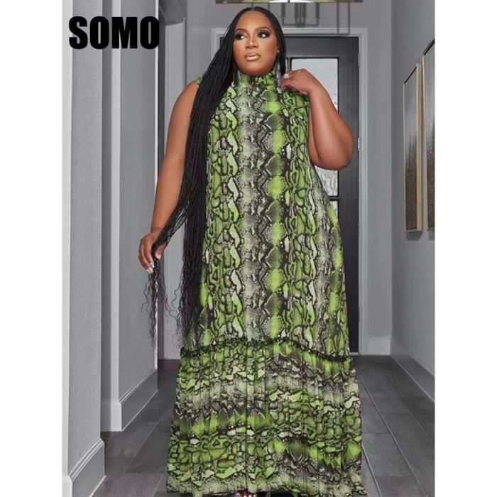 Robe longue col montant best sale