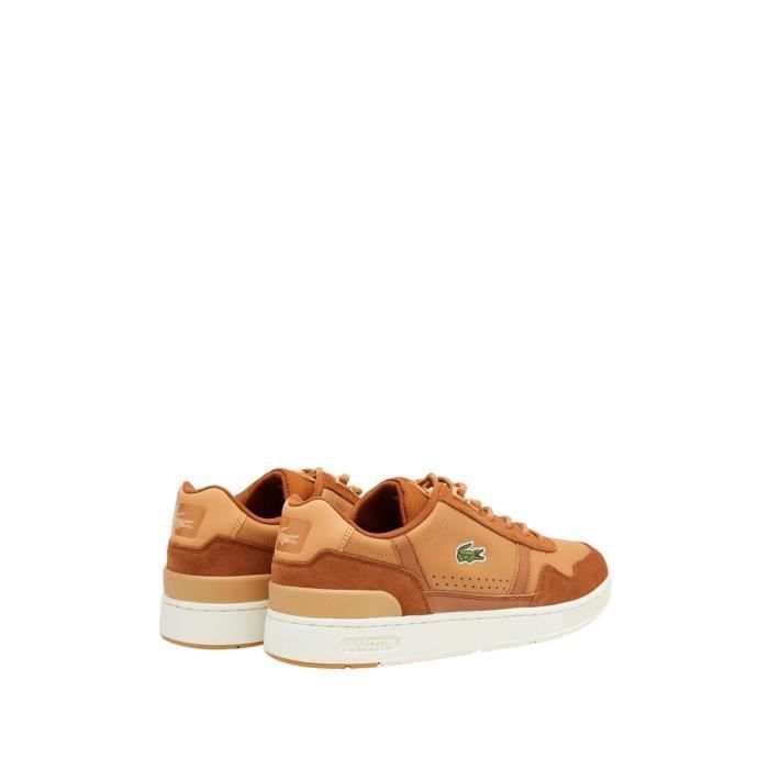 Chaussure lacoste shop marron homme