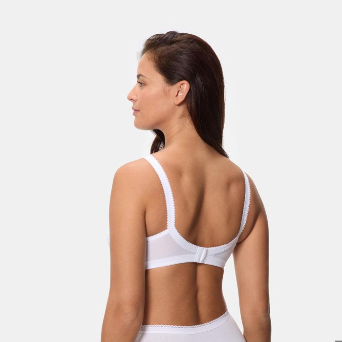 Slip Playtex Caresse Blanc Taille 44 (FR 4) - Maxi, Sans Coutures Latérales, Matière Coton - Neuf Avec étiquettes