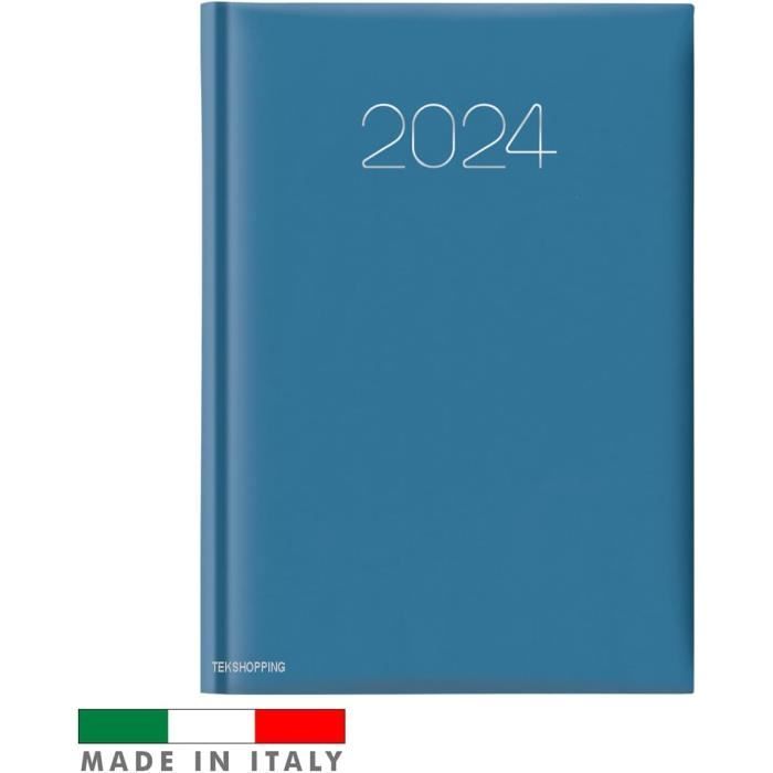 Agenda 2024 Journalier: Planificateur Journalier 1 Page par Jour avec Heure  du Janvier 2024 au Decembre 2024 (French Edition)