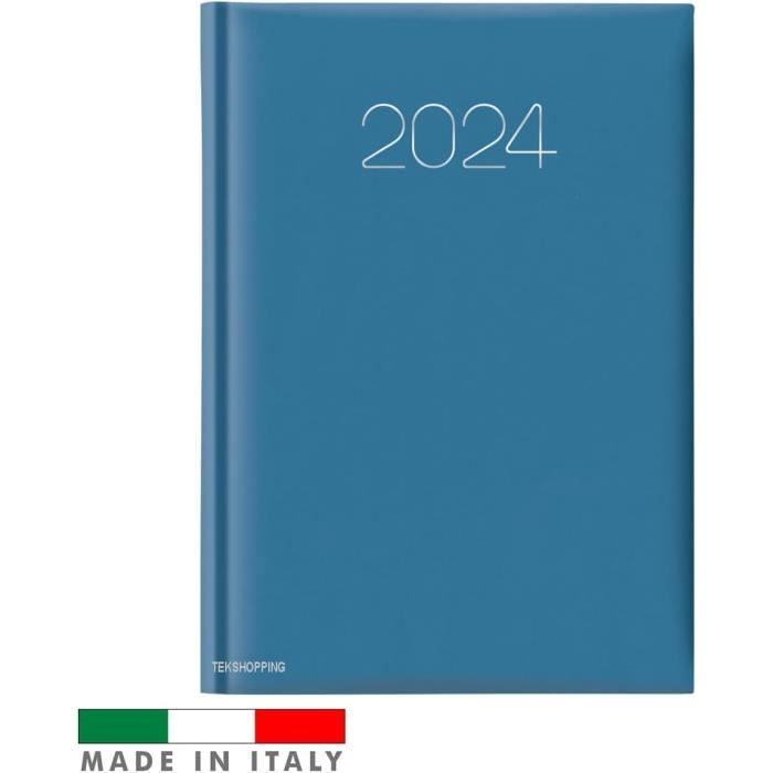 Agenda 2024 Journalier Format A4: Planificateur 2024 Journalier, 365 jours  du 01/01/2024 au 31/12/2024, 1 Page = 1 Jour, Horaire 08h00 à 19h00, , Grand Format