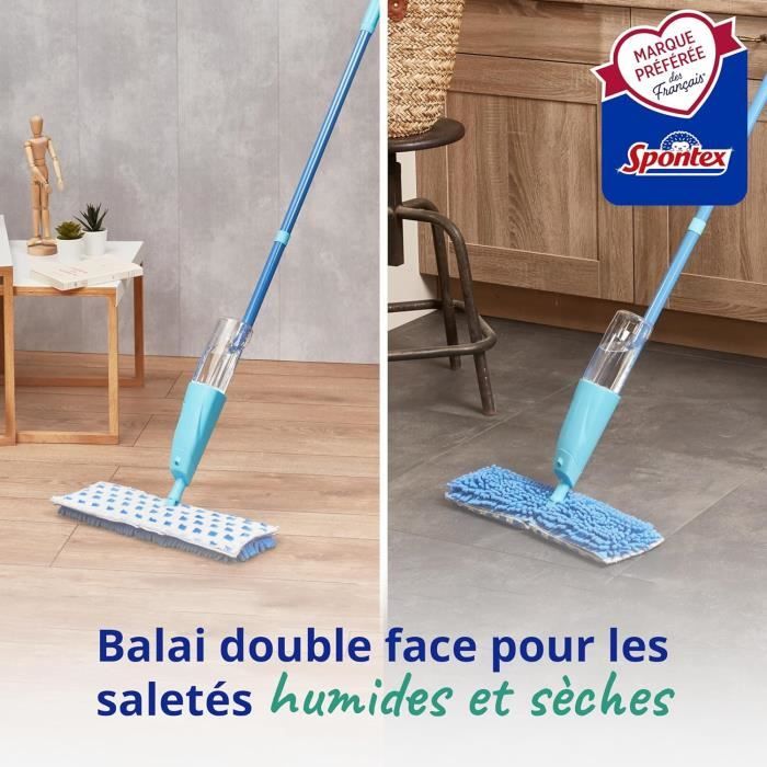 Balai Serpillère Vaporisateur Quick Spray Duo - Tête De Balai En ...