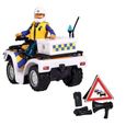 Quad de police Sam Le Pompier avec figurine Malcolm et accessoires - SIMBA.DICKIE.GROUP - Blanc-2