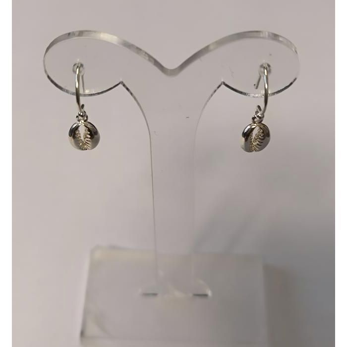Boucles D'oreilles Pendantes Argent Massif 925 Avec Zirconium - Ancien - Occasion