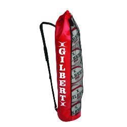 Sac De Transport Gilbert Pour Ballons De Rugby – Respirant, Capacité 12 Ballons – Bleu Et Noir