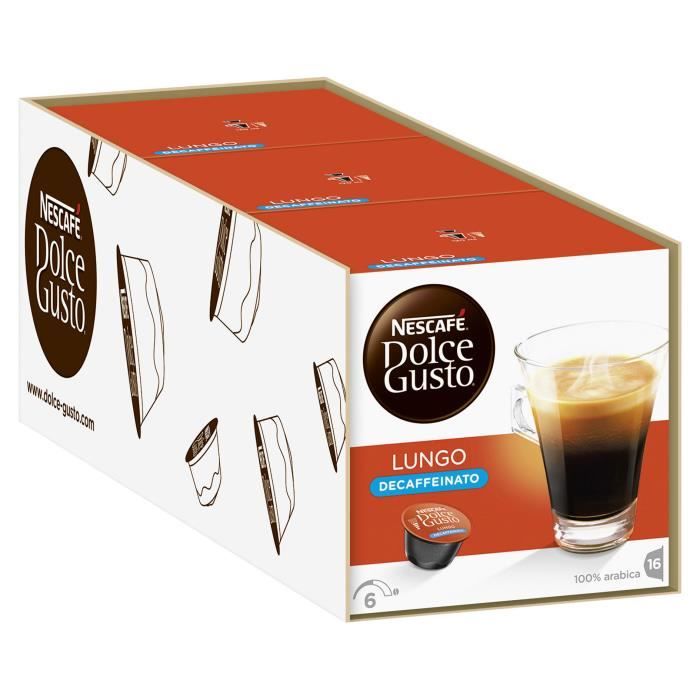 Nescaf Dolce Gusto Lungo Decaffeinato d caf in Caf 3 x 16