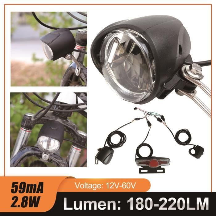 Lumière de vélo USB rechargeable T6 LED 1100mAh avant et
