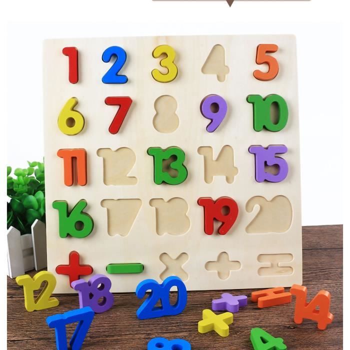 Weddflower Tableau à Lettres En Bois 26 PièCes Jouets De L