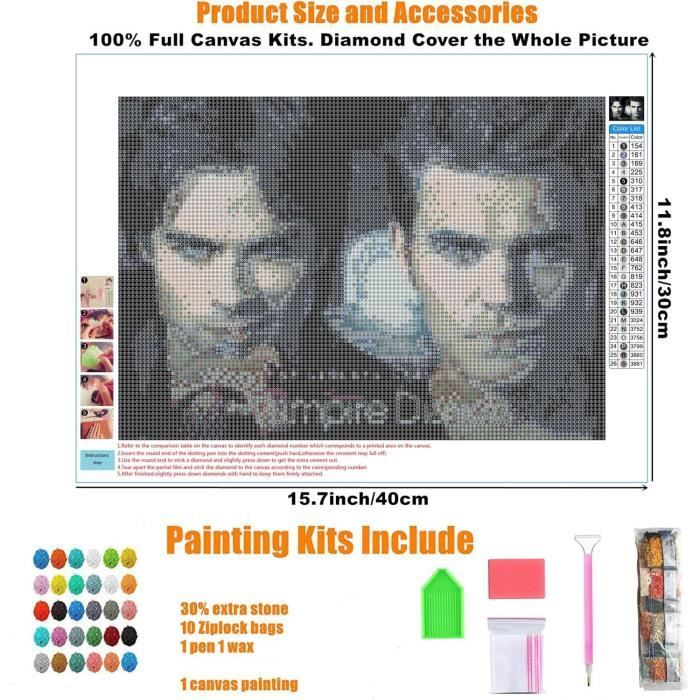 Poster Toile The Vampire Diaries - Déco Murale Salon Ou Chambre - Style Avec Ou Sans Cadre - 20x30 Cm