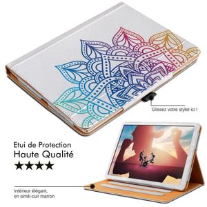 Housse Universelle KARYLAAX Pour Archos 80c Xenon – Blanc, étui Diamant