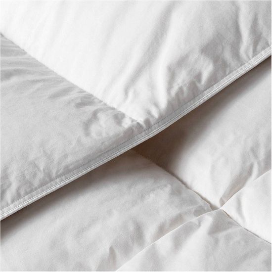 Couette Naturelle 4 saisons en duvet Jumelable Alpes Blanc Taille 240 x 260