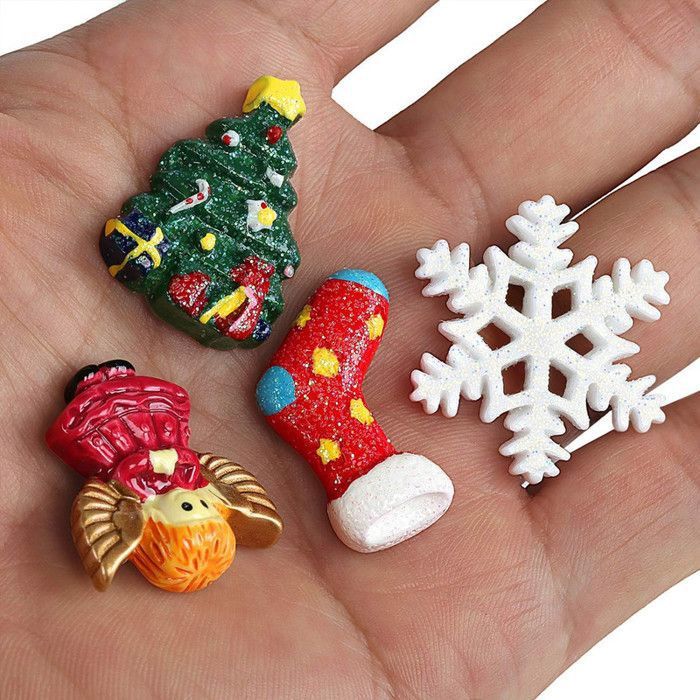 Broches De Noël En Cristal - Lot De 8 épingles Décoratives (Père Noël, Bonhomme De Neige, Sapin...) - 2