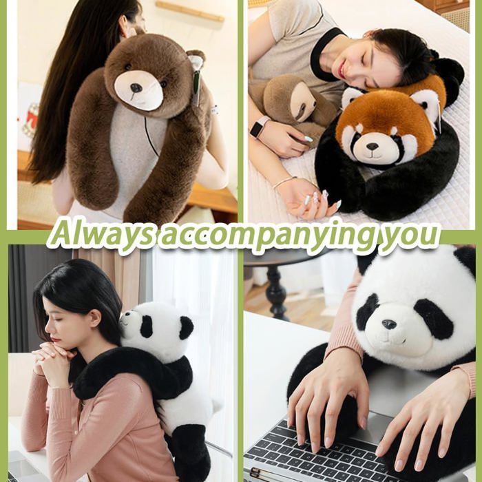 Peluche Lestée Panda Roux 65cm(1kg) Coussin Apaisant AntiAnxiété — free download