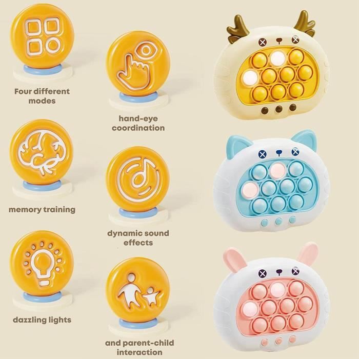 Jeu de mémoire fidget - SIMON - Contrôleur de Jeu Bubble Sensory Fidget ...