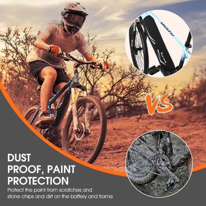 Housse de protection pour batterie de vélo électrique,Protection de Batterie  de Vélo avec Fonction Réfléchissante,30-38 cm (Noir) - Cdiscount Sport