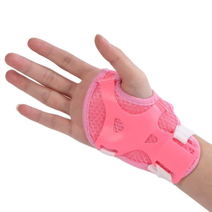 Set De Protection Enfant 6 En 1 - Genouillères, Coudières, Protège-poignets - Pour Roller, Skate, Vélo - Taille Unique Réglable 3-10 Ans