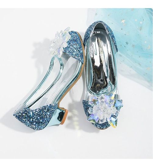 Chaussures De Princesse Fille-Femme En Paillettes Or Or - Chaussures