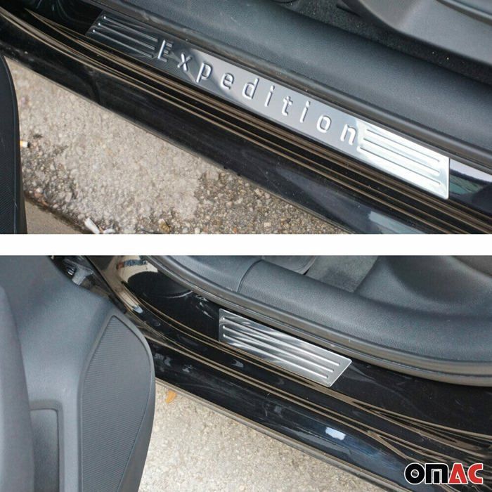 Pare Soleil Dacia Sandero Stepway Seuils De Porte Pour Dacia Sandero Stepway 2012 - 4 Pièces Acier Inoxydable Chromé - Protection Contre Rayures Accessoire Auto Dacia Stepway