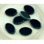 4pcs GRAND PICASSO Czech glass Plat Ovale perles 20 mm x 14 mm