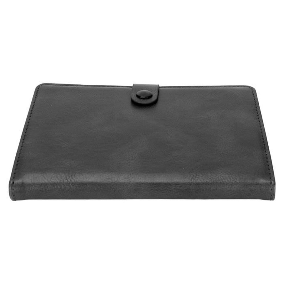 Portepasseport en cuir PU multifonctionnel de grande capacité Noir