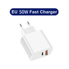 CHOUMICHA SAVEURS FRANCE AGRO Chargeur USB C 50W PD,adaptateur de Charge Super rapide pour Samsung Galaxy S22 S23 S24 Ultra Type C,Charge rapide 3.0,White EU