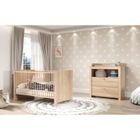 TRENDTEAM Chambre bébé Duo : Lit 70 x 140 cm + Commode à langer OLIVIA - Chêne - TREND TEAM
