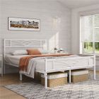 YAHEETECH Cadre de Lit 140x200cm en Métal avec Lattes en Métal Vaste Espace de Rangement