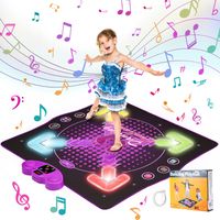 Enfants Tapis de Danse pour Filles 3 4 5 6 7 8+ Ans avec Bluetooth, Interactif Musical Tapis Danse pour Cadeau de Noël