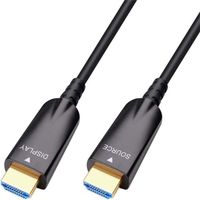 DTECH Cable HDMI a fibre optique de 50 m avec 4 K 30 Hz et 1080p 60 Hz HD Video 3D HDCP CEC Prise en charge a grande vitesse 